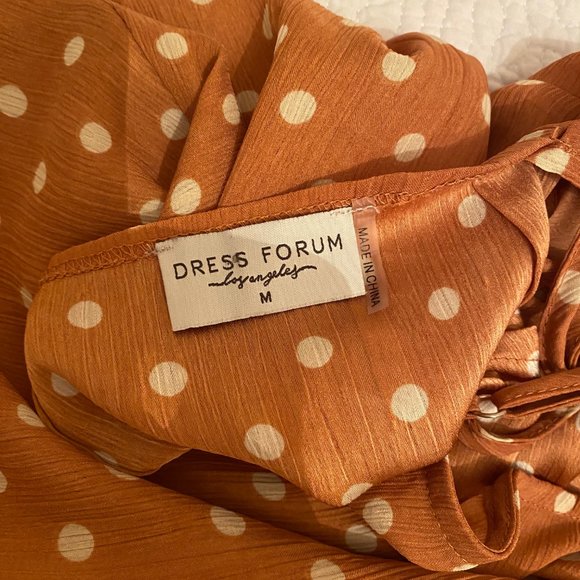 Polka Dot Ruffle Spaghetti Strap Maxi Dress - Picture 7 of 12